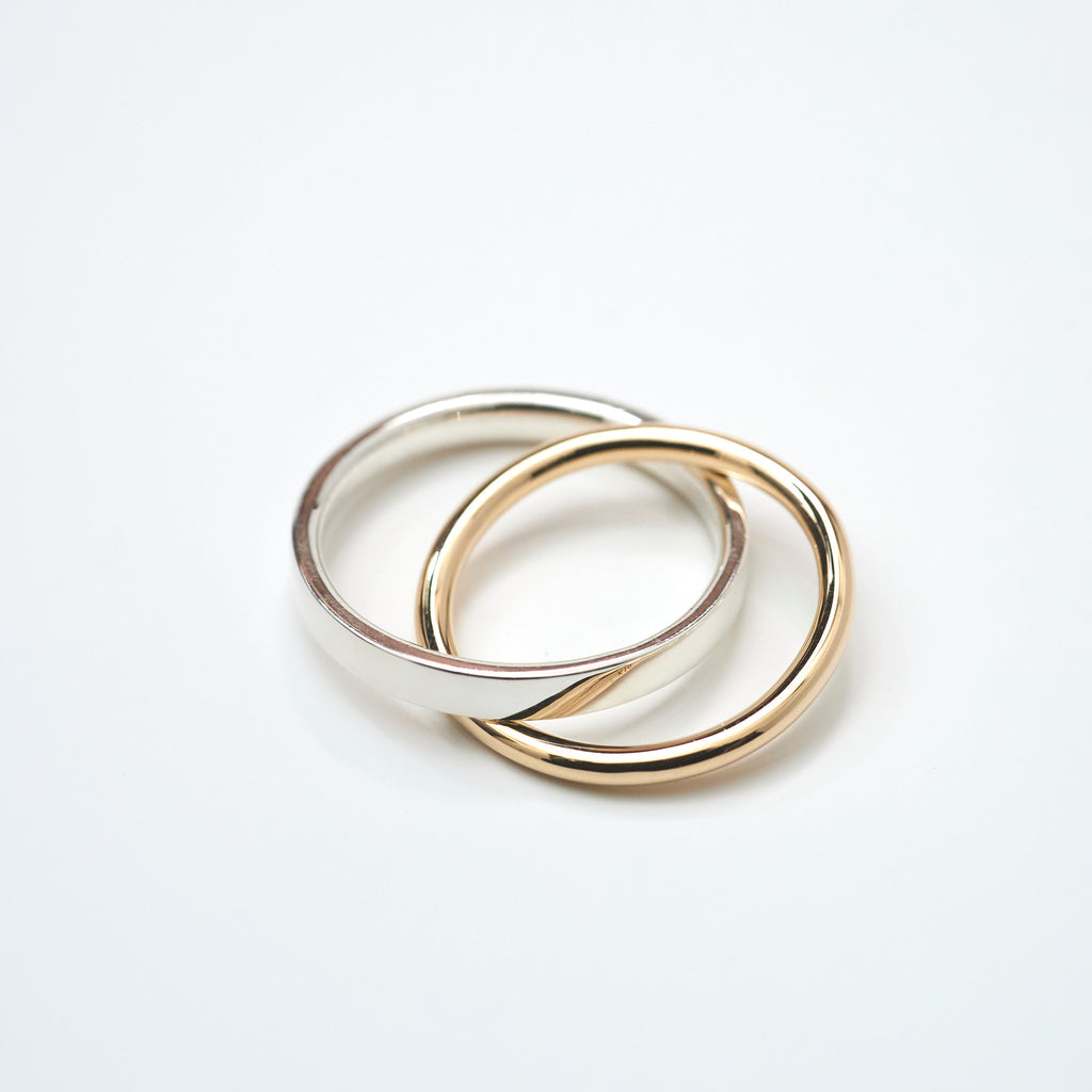 DOUBLE RING SV×K10YG