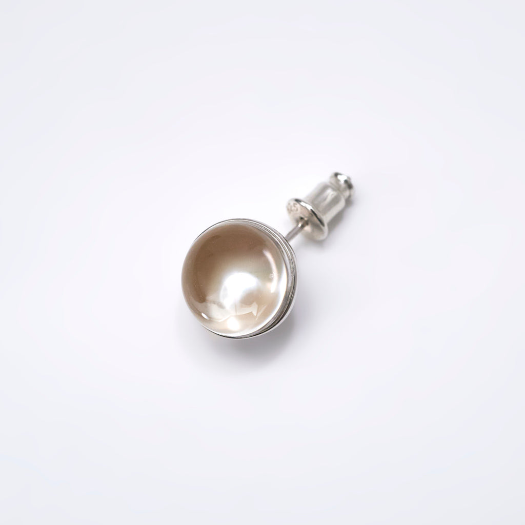 【MADE TO ORDER】DOME PIERCED EARRING L AKOYA PEARL