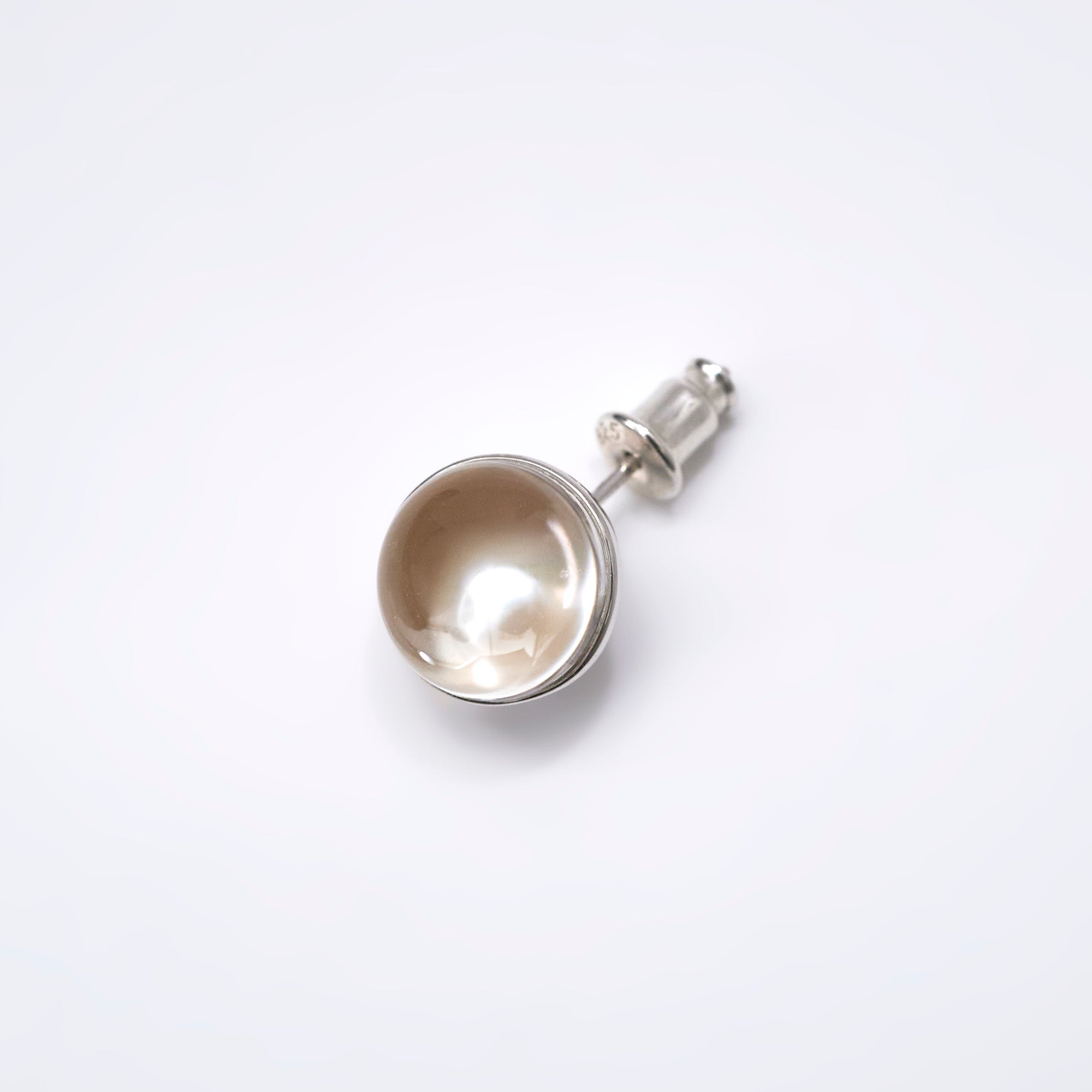 【MADE TO ORDER】DOME PIERCED EARRING L AKOYA PEARL