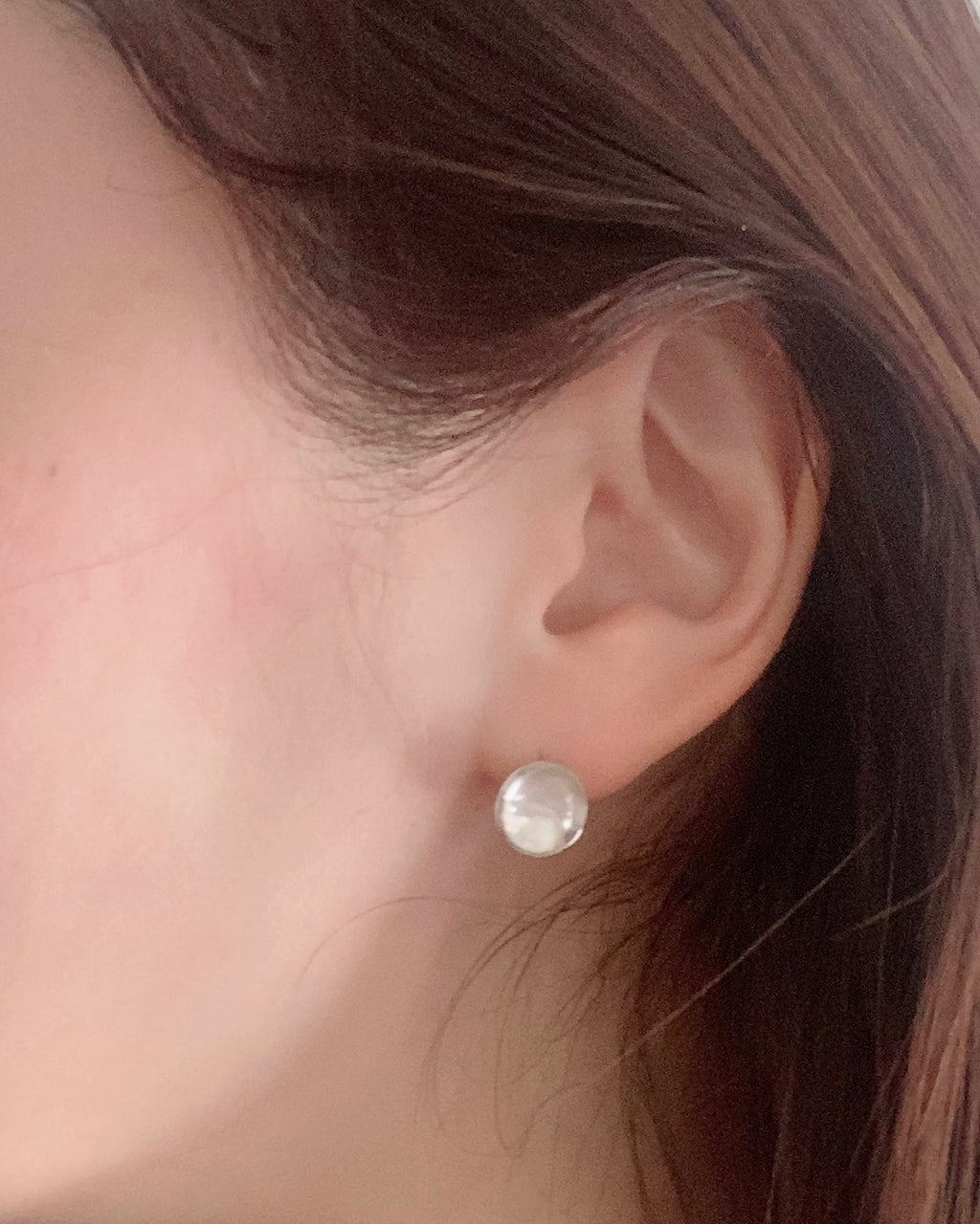 【MADE TO ORDER】DOME PIERCED EARRING L AKOYA PEARL
