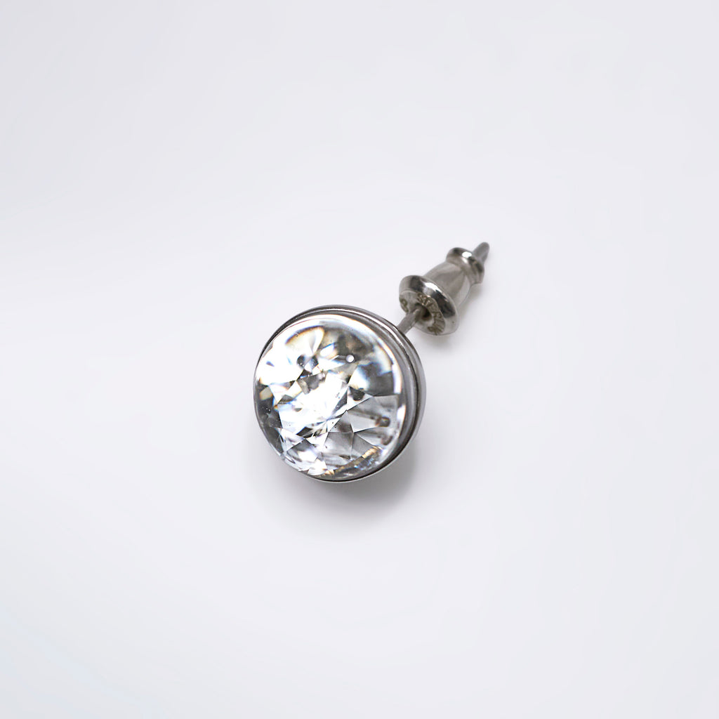 【MADE TO ORDER】DOME PIERCED EARRING L DIAMOND