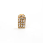 【MADE TO ORDER】DOORS PAVE PIERCED EARRINGS