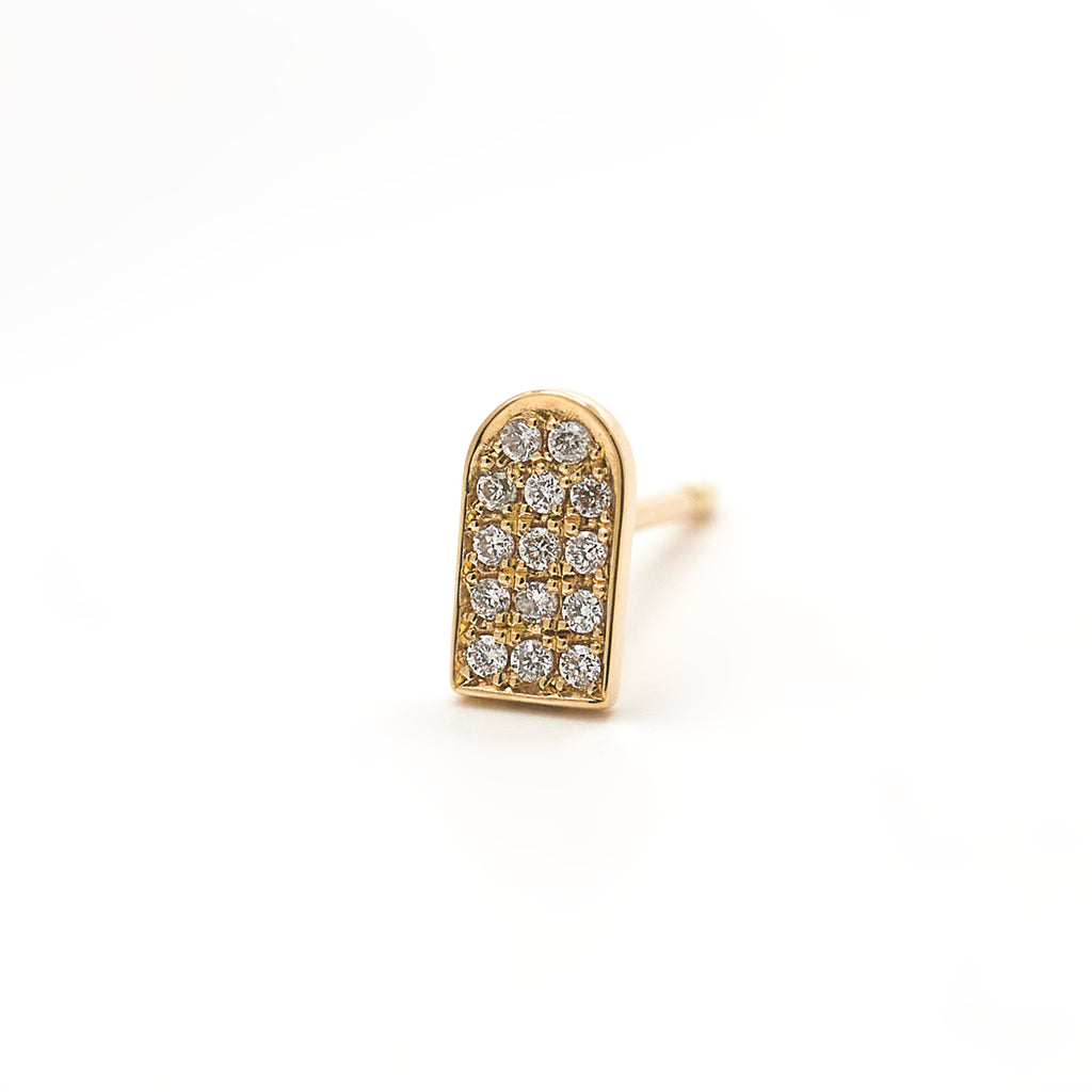 【MADE TO ORDER】DOORS PAVE PIERCED EARRINGS