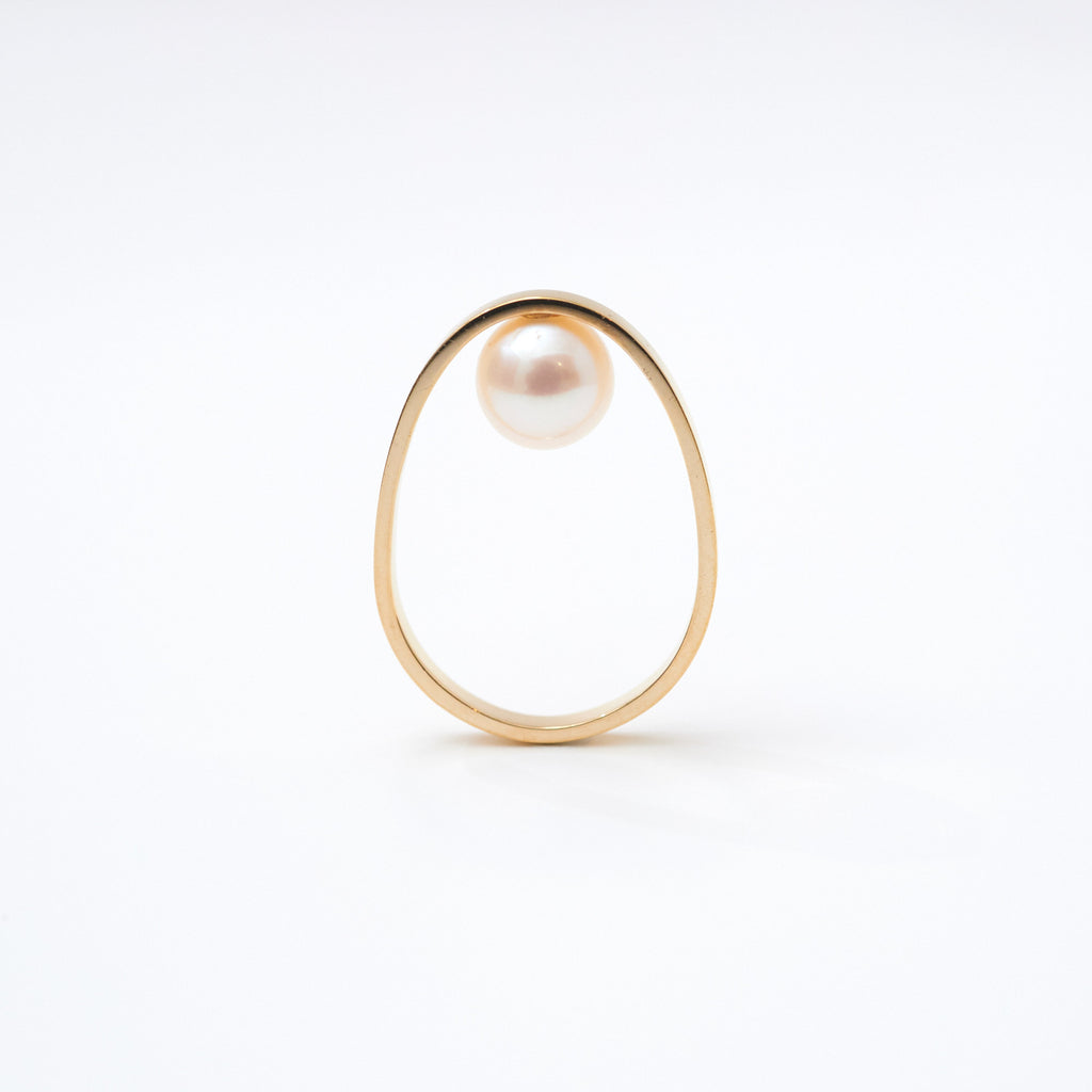 【MADE TO ORDER】EGG RING FRESH WATER PEARL