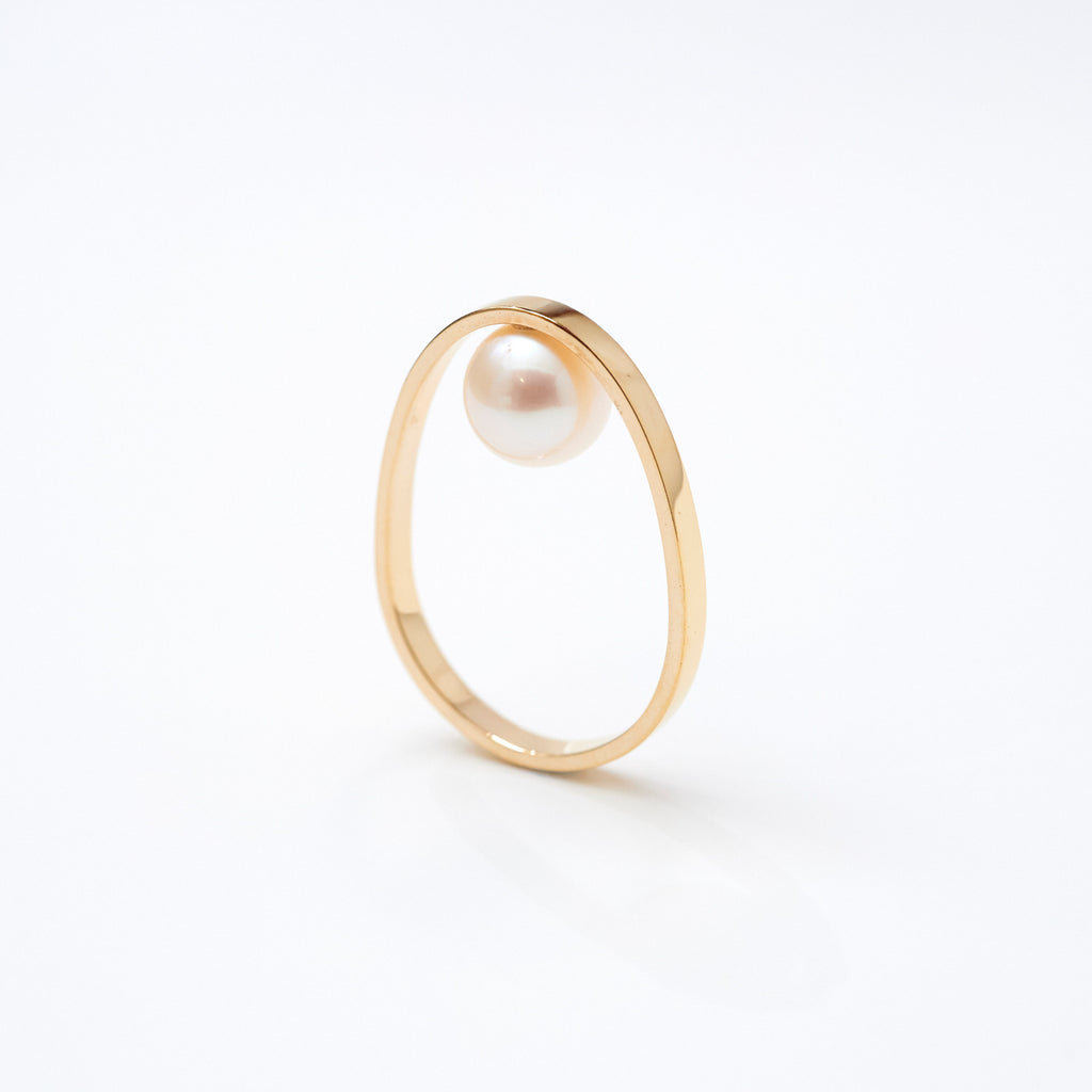 【MADE TO ORDER】EGG RING FRESH WATER PEARL
