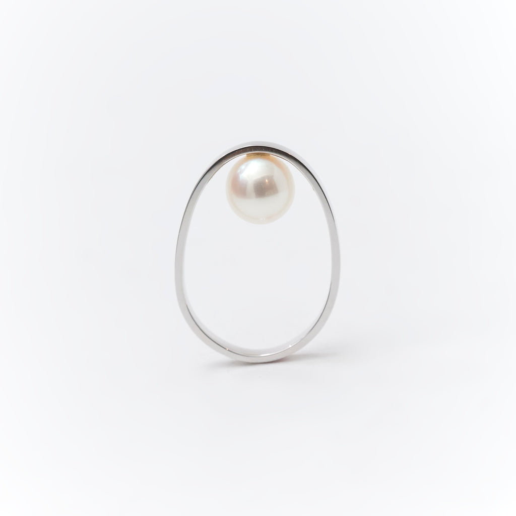 【MADE TO ORDER】EGG RING FRESH WATER PEARL