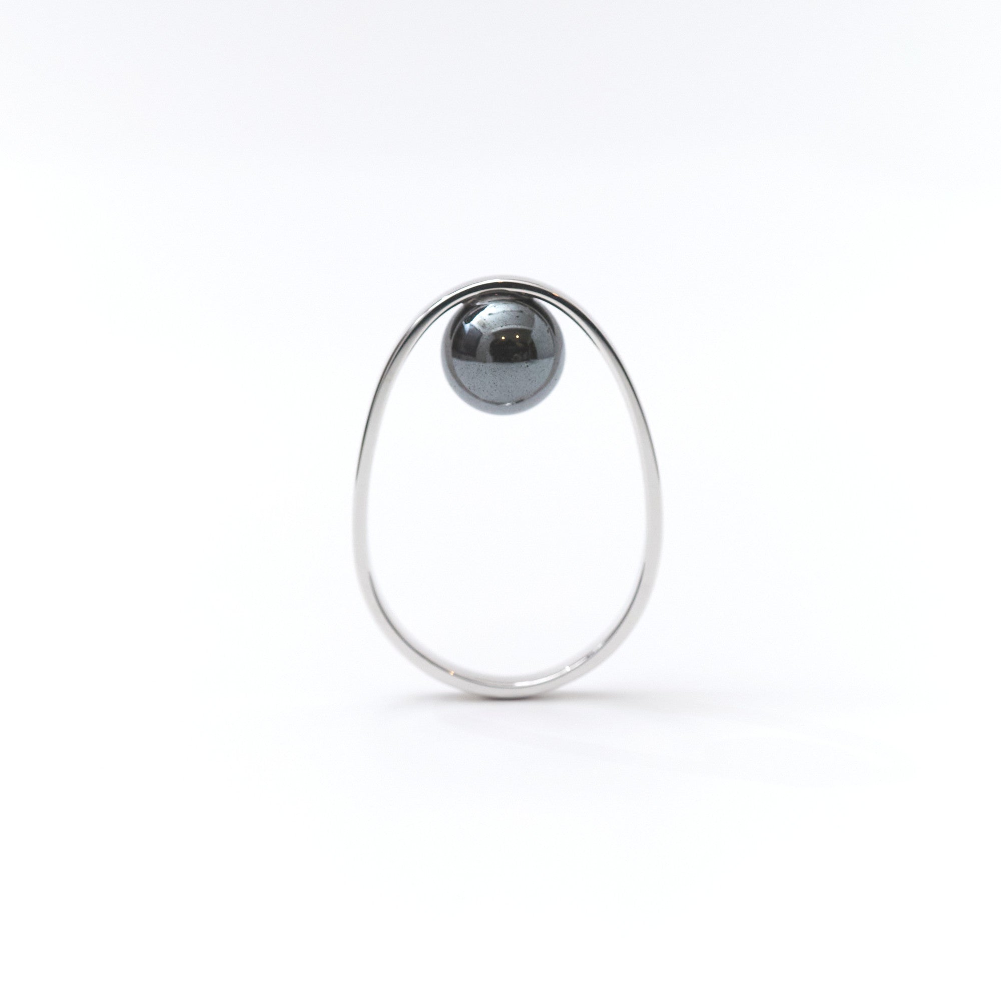 【MADE TO ORDER】EGG RING HEMATITE