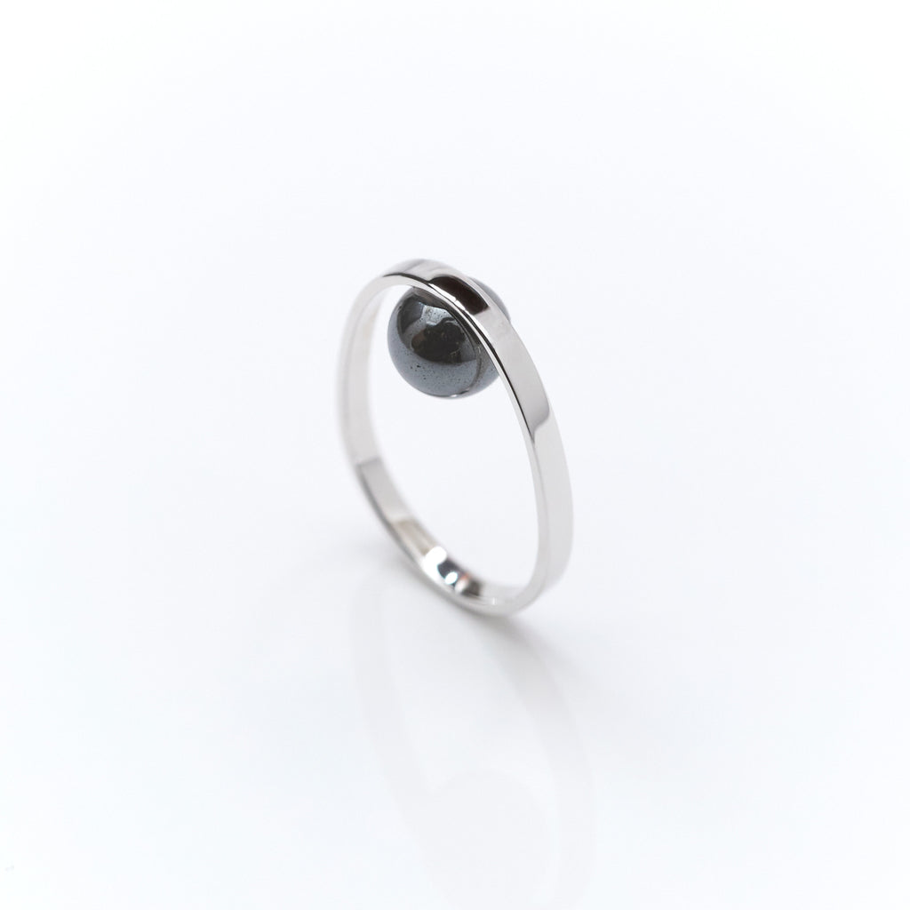 【MADE TO ORDER】EGG RING HEMATITE