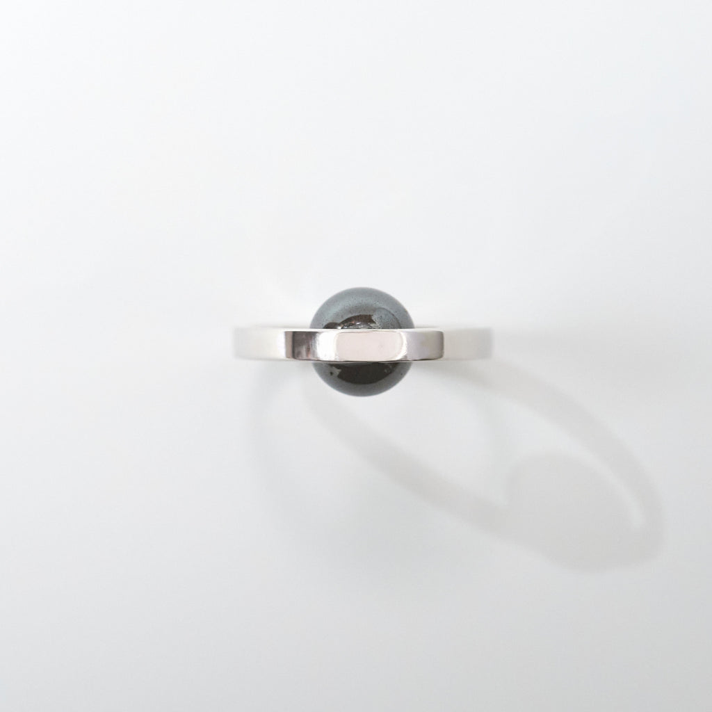 【MADE TO ORDER】EGG RING HEMATITE