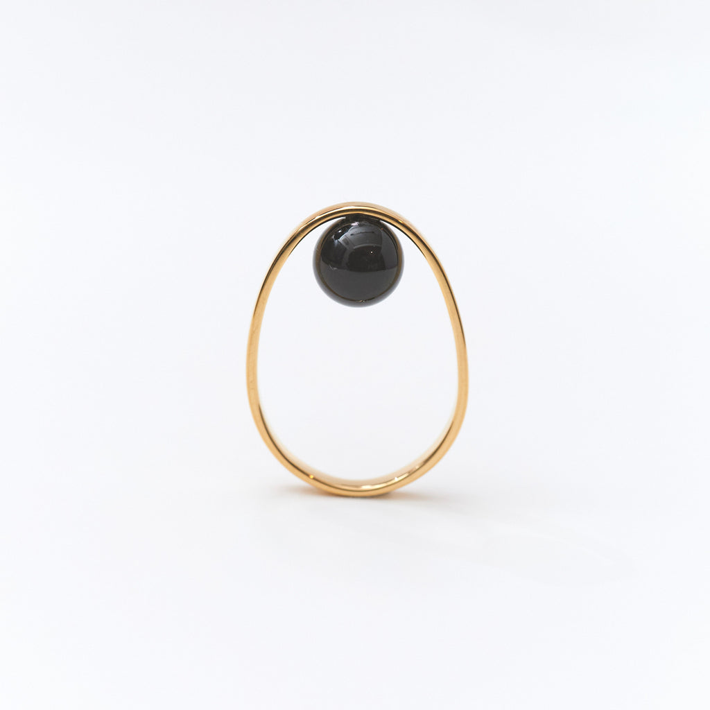 【MADE TO ORDER】EGG RING ONYX
