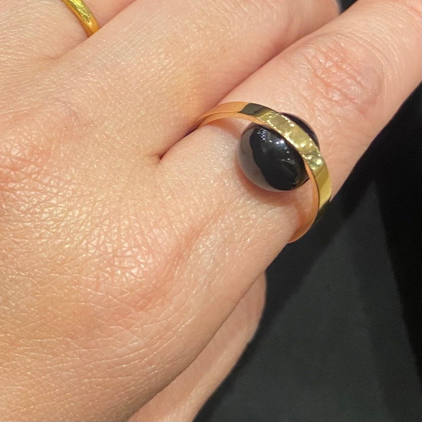 【MADE TO ORDER】EGG RING ONYX