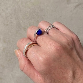 【MADE TO ORDER】EGG RING LAPIS LAZULI