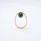 【MADE TO ORDER】EGG RING MALACHITE