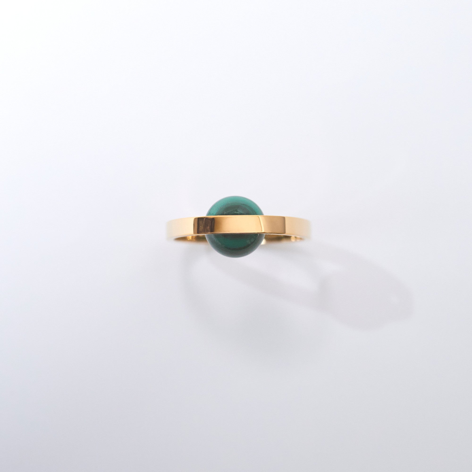 【MADE TO ORDER】EGG RING MALACHITE