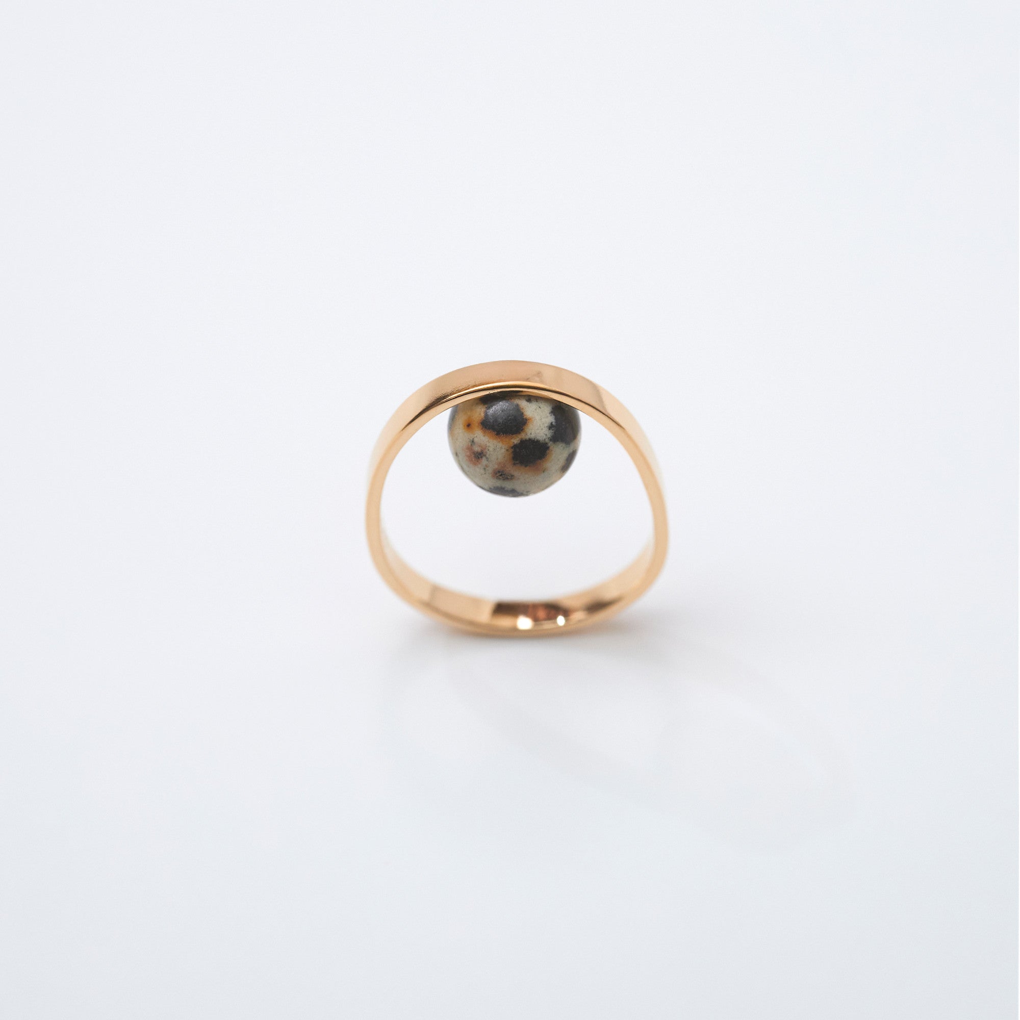 【MADE TO ORDER】EGG RING DALMATIAN JASPER